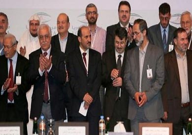 احد اجتماعات المعارضة السورية ارشيفية